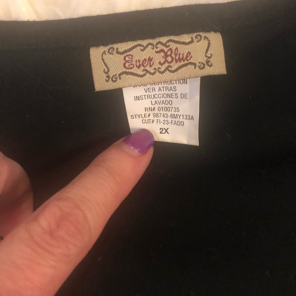Ever Blue cold shoulder top - Picture 4 of 7